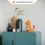 Papercraft de Salamèche en origami
