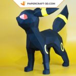 Papercraft di Umbreon in origami 3D