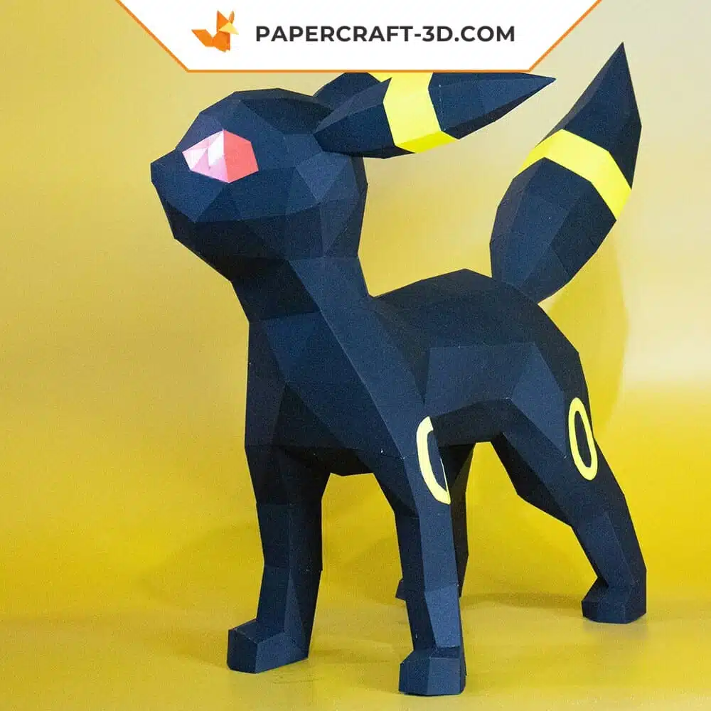 Papercraft Pokemon Noctali en origami 3D