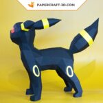 Papercraft di Umbreon in origami 3D
