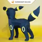 Papercraft Pokemon Noctali en origami 3D