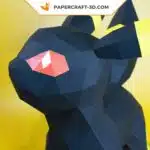 Papercraft Pokemon Noctali en origami 3D
