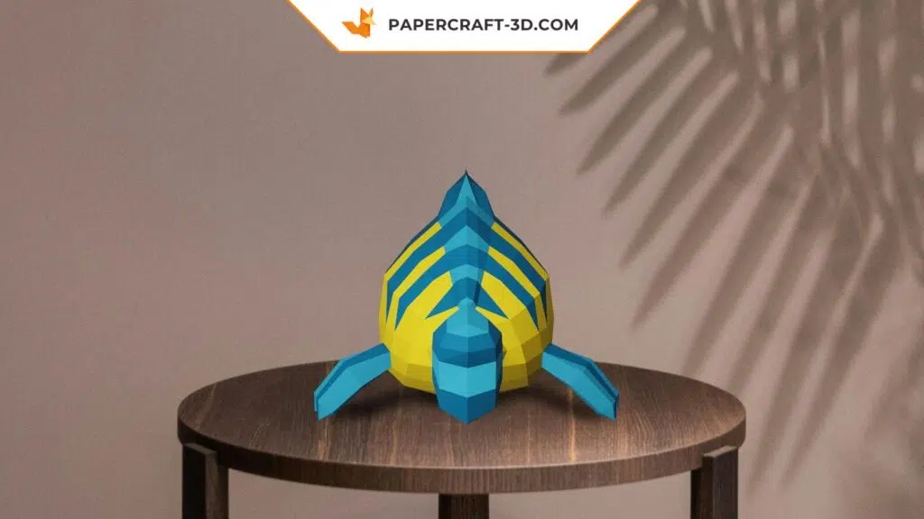 Papercraft Polochon en origami 3D