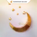 Moon Fox 3D Paper Origami Papercraft