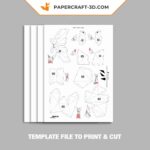 Papercraft volpe in origami 3D