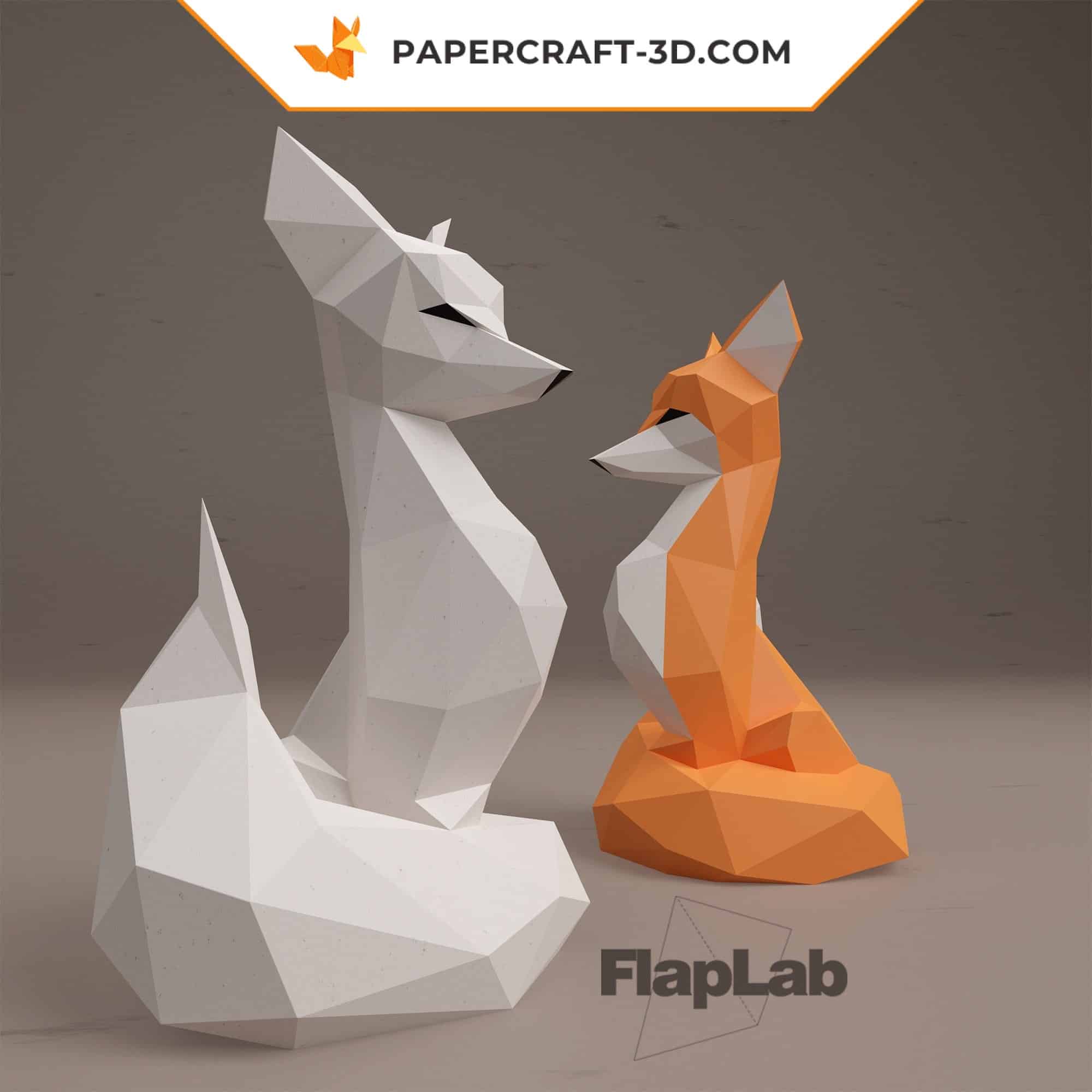 Papercraft de panda perezoso en árbol con origami 3D