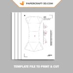 Papercraft süßer Fuchs in 3D Origami