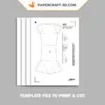 Papercraft de raposa fofa em origami 3D