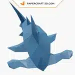 Papercraft de tubarão-martelo bebê em origami 3D