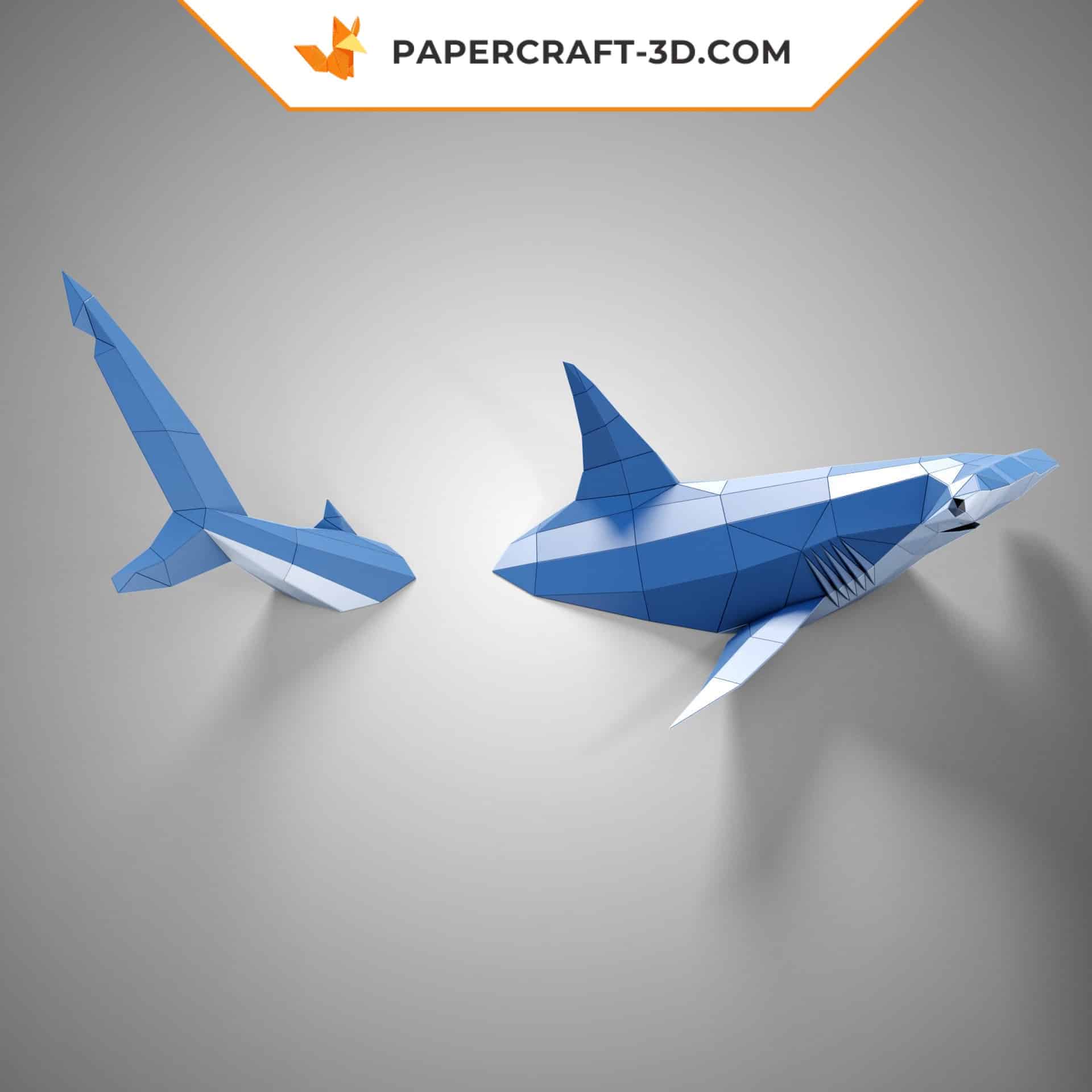 Papercraft de requin marteau en origami 3D
