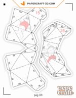 Papercraft hammerhead shark in 3D origami