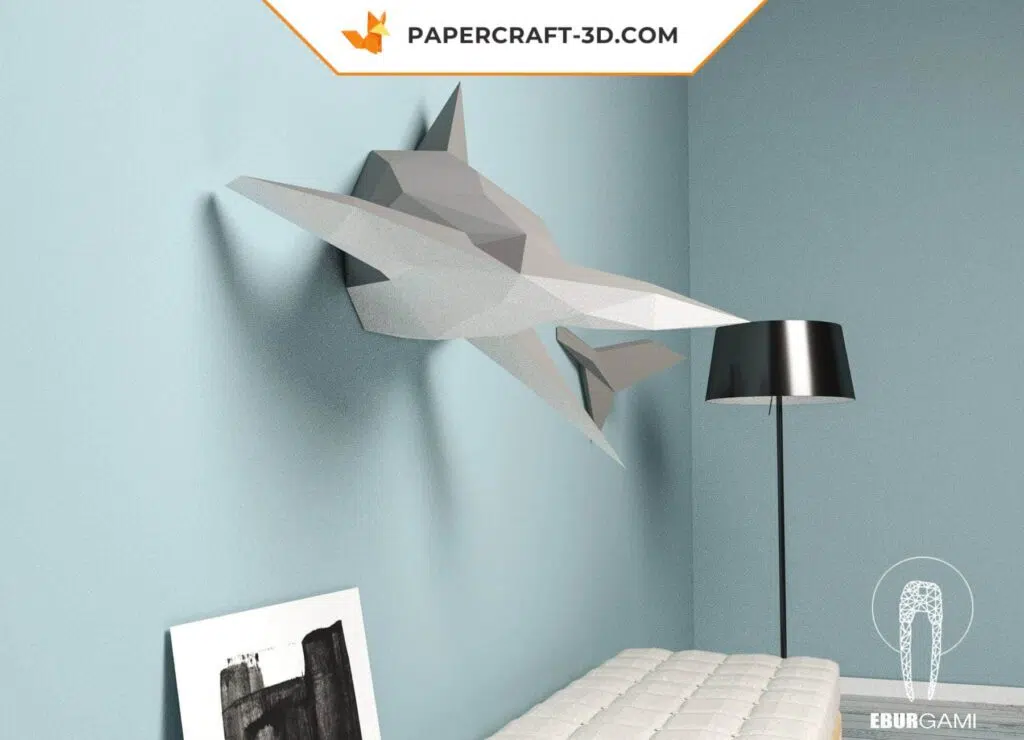 Hammerhai Papercraft als 3D-Origami