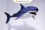 Papercraft requin origami papier 3D à télécharger, weergave 3