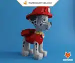 Papercraft Rex von Paw Patrol im 3D-Origami