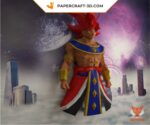 Papercraft von Goku Hakaishin in 3D-Origami