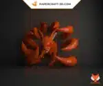 Kyuubi Kurama Papercraft als Origami, Ansicht 4