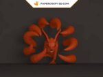 Papercraft von Kyuubi Kurama im Origami