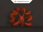 Kyuubi Kurama Papercraft als Origami, Ansicht 5