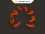 Kyuubi Kurama Papercraft als Origami, Ansicht 6