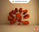 Kyuubi Kurama Papercraft als Origami, Ansicht 2