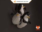 Madagascar Penguins 3D Origami Papercraft