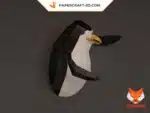 Papercraft RexPinguinos origami papier 3D DIY lowpoly, vue 8
