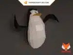 Papercraft RexPinguinos origami papier 3D DIY lowpoly, vue 9
