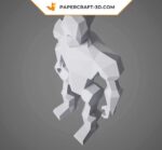 Papercraft robot in 3D origami
