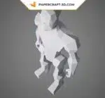 Papercraft Mario 3D en papier, vue 4