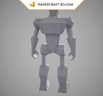Papercraft robot in 3D origami