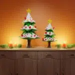 Papercraft sapin de Noël en origami papier 3D DIY pour décoration de fêtes
