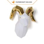 Papercraft di ariete in origami 3D
