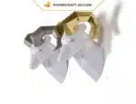 Papercraft sculpture de bélier en papier 3D, modèle PDF imprimable, weergave 6