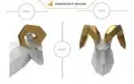Papercraft sculpture de bélier en papier 3D, modèle PDF imprimable, weergave 7