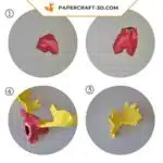 Papercraft sculpture de cerf en papier 3D, modèle PDF à imprimer, weergave 8