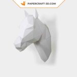 Papercraft de cheval en origami 3D