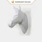 Papercraft sculpture de cheval en papier 3D à imprimer