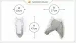 Papercraft sculpture de cheval en papier 3D à imprimer, weergave 4