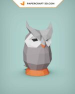 Papercraft búho en origami 3D
