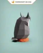 Papercraft sculpture de chouette en papier 3D à imprimer, weergave 5