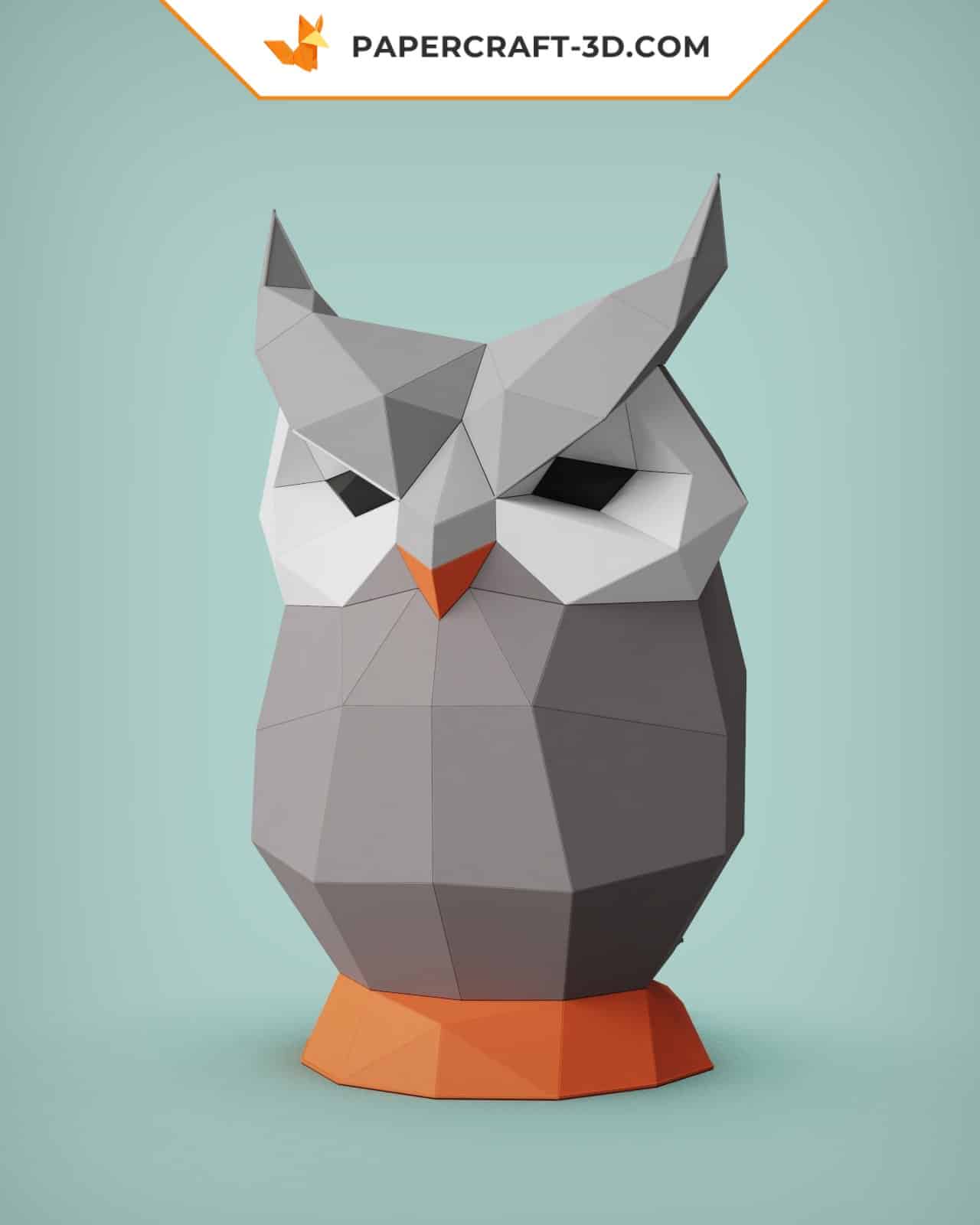 Papercraft de chouette en origami 3D Papercraft de chouette en origami 3D