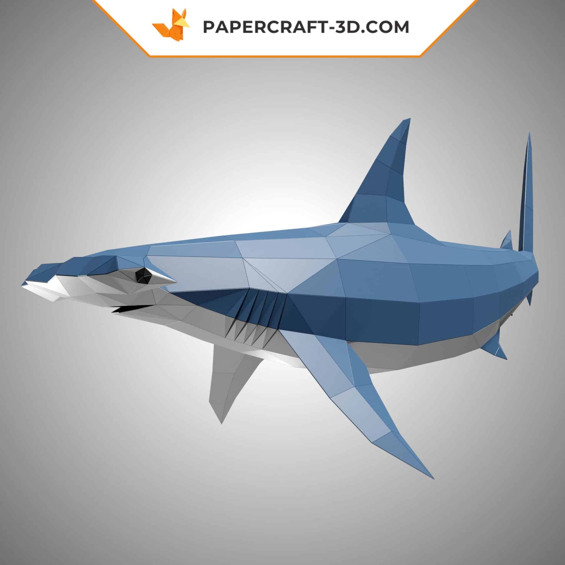 Papercraft de requin marteau en origami 3D