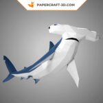 Papercraft de requin marteau en origami 3D