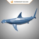 Papercraft de requin marteau en origami 3D