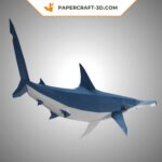 Papercraft de requin marteau en origami 3D