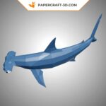 Papercraft de requin marteau en origami 3D