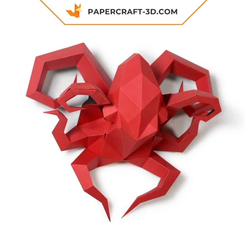 Papercraft octopus in 3D origami Papercraft octopus in 3D origami