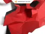 Papercraft de pulpo geométrico en origami 3D
