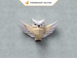 Papercraft chouette en relief origami 3D