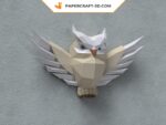 Papercraft chouette en relief origami 3D